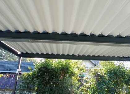 Bioklimatická ocelová pergola zahradní volně stojící 5