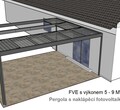 Navržení bioklimatické pergoly z FVE panely 2
