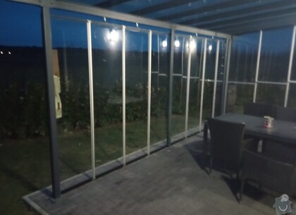 Pevné rámové zasklení pergoly 7