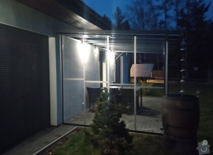 Pevné rámové zasklení pergoly 8